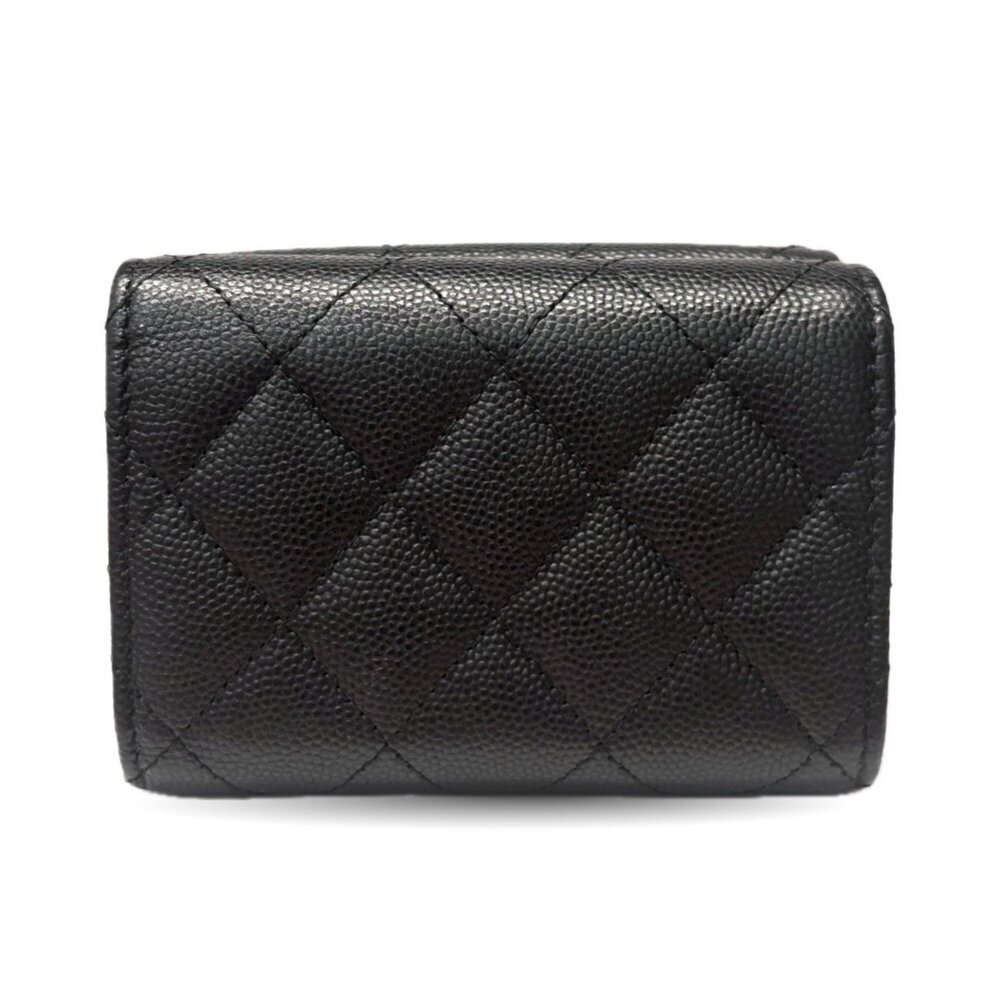 CHANEL Authentic Black Caviar Leather Heart Wallet - Picture 2 of 6